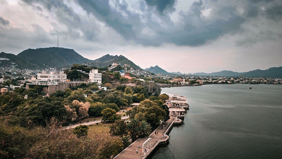 Panoramic view of Udaipur
